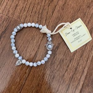 Urban outfitters beaded hamza bracelet